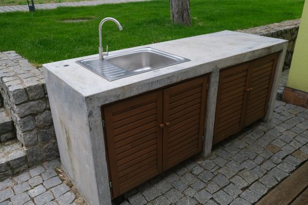 Exterior Cabinet Installation in Austin